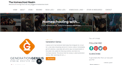 Desktop Screenshot of homeschoolrealm.com
