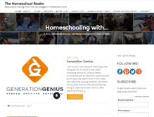 Tablet Screenshot of homeschoolrealm.com